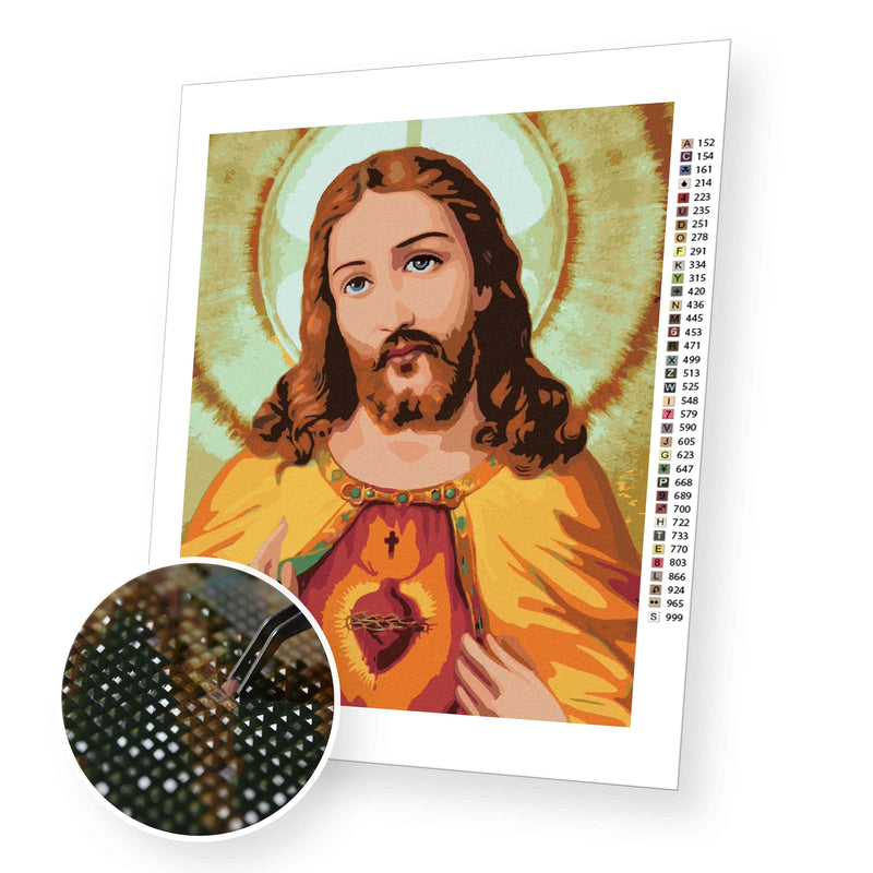 Jesus Christ II premium diamond painting kit for adults