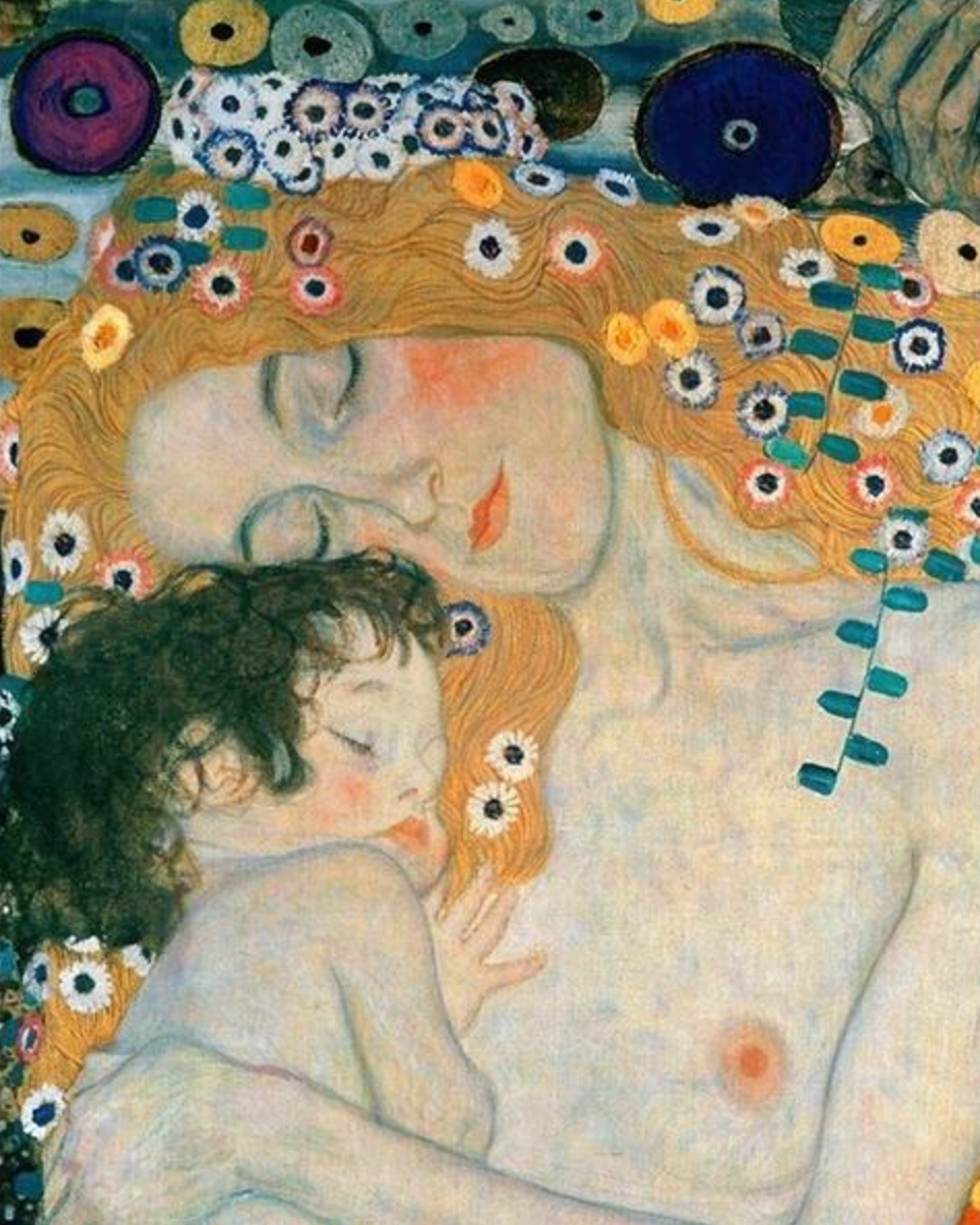 Mor og Barn af Gustav Klimt