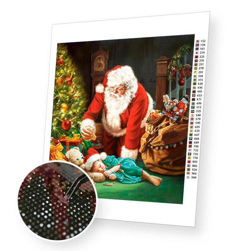 Christmas Gifts by Santa Claus premium diamond painting kit for adults