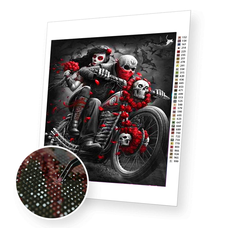 Biker premium diamond painting kit for adults