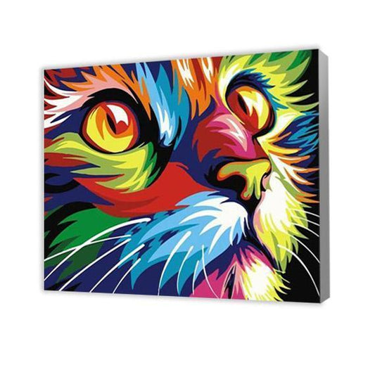 Colorful Cat - Paint by Numbers