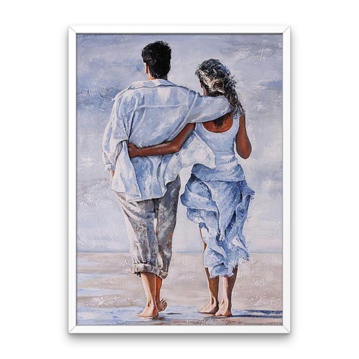 Par på stranden