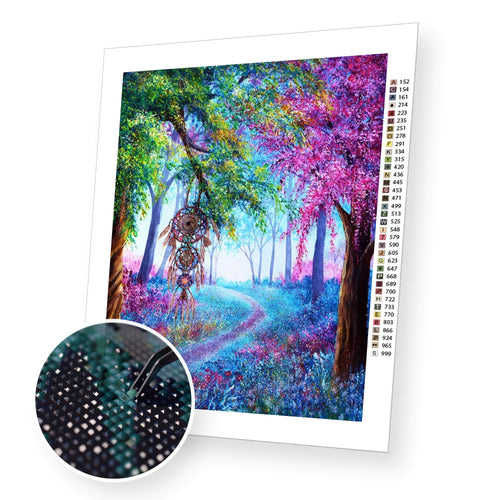 Fairy forest premium diamond painting kit for adults