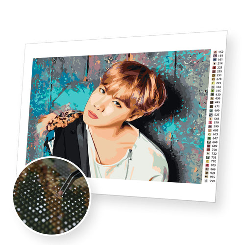 J-Hope premium diamond painting kit for adults