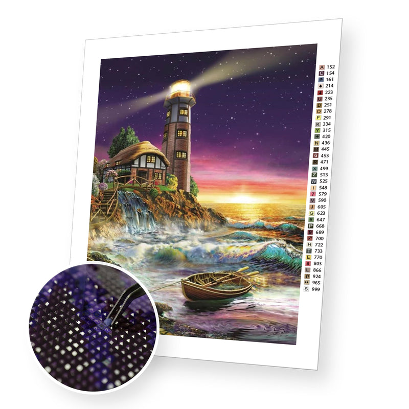 Lighthouse premium diamond painting kit for adults