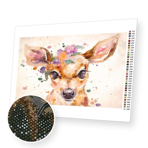 Little Deer premium diamond painting kit for adults