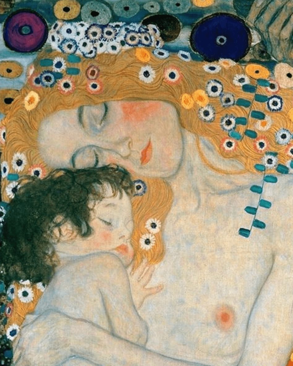 Mor og barn af Gustav Klimt