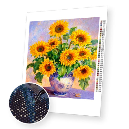 Sunflower premium diamond painting kit for adults