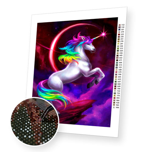 Unicorn premium diamond painting kit for adults