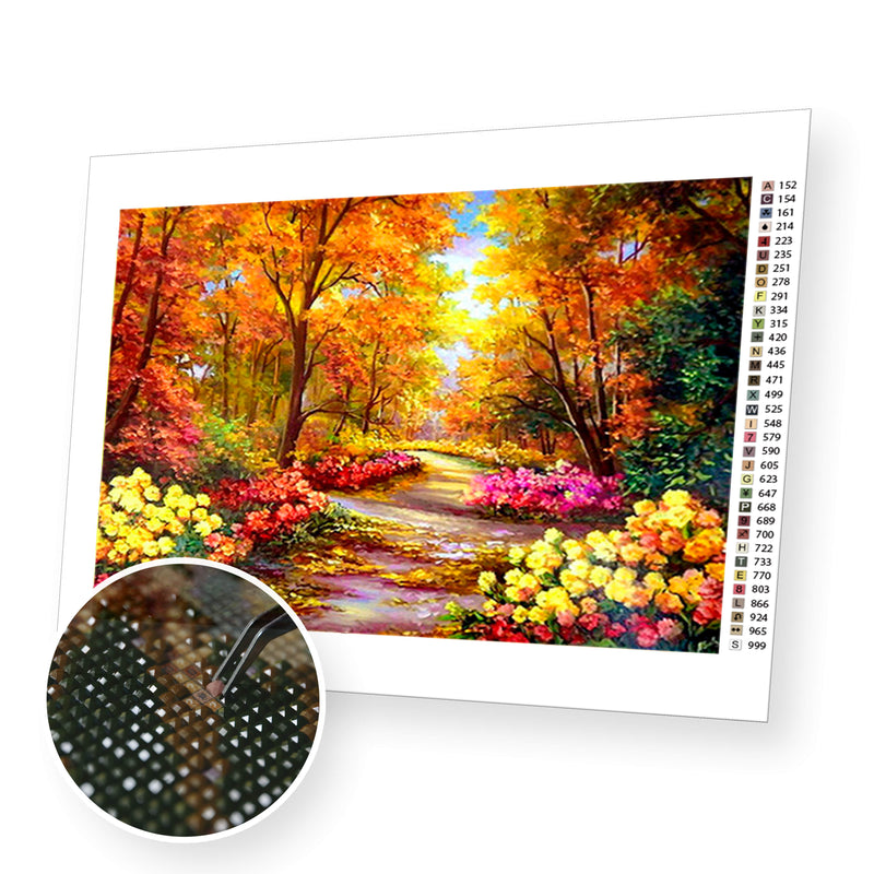 Wonderful Forest premium diamond painting kit for adults